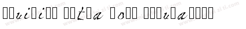 Aquiline Extra Bold Regular字体转换
